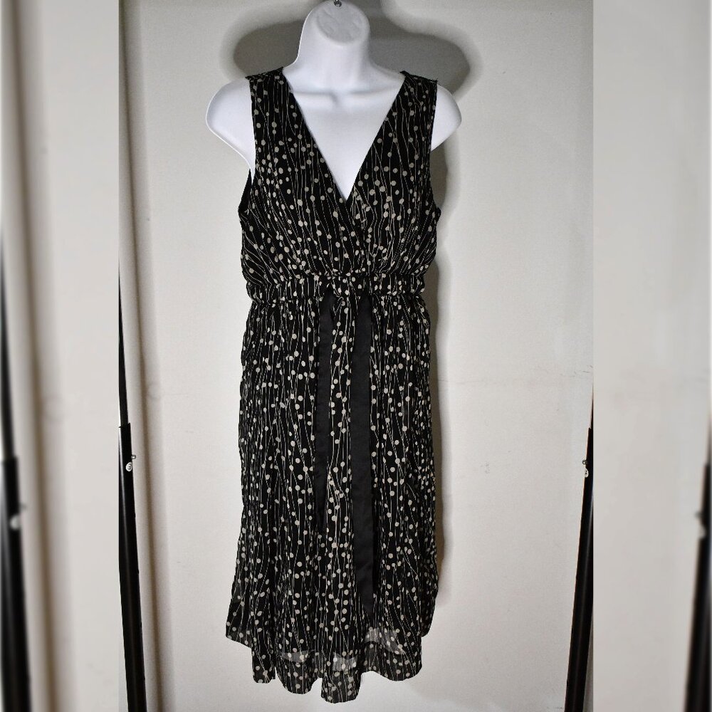 Women's Block Long Spotted Maternity Dress